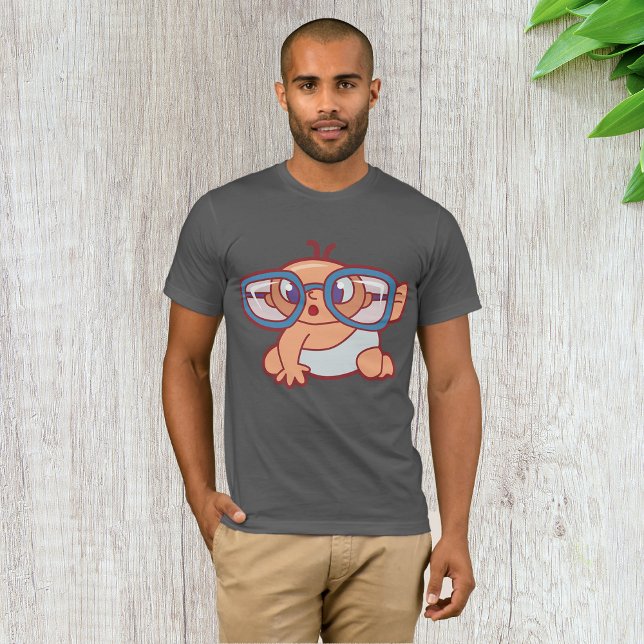 Baby Tragen Big Glasses Mens T - Shirt (Von Creator hochgeladen)
