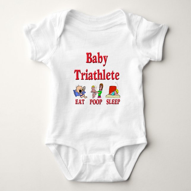 Baby Triathlete Strampler (Vorderseite)