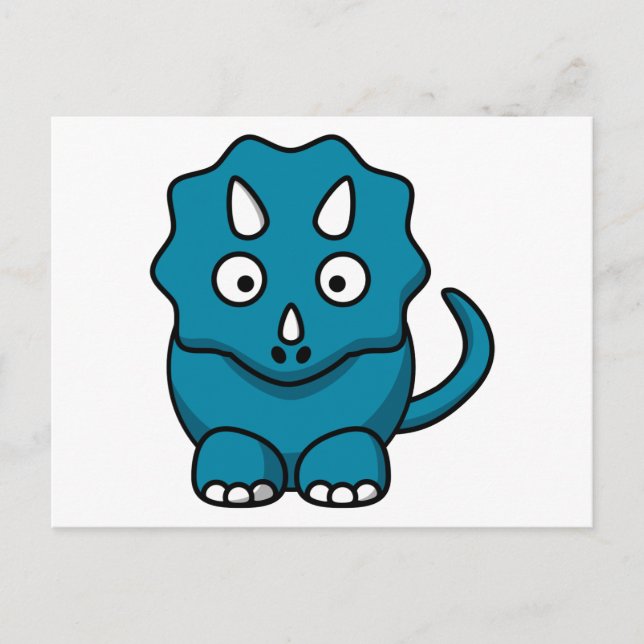 Baby Triceratops Postkarte (Vorderseite)