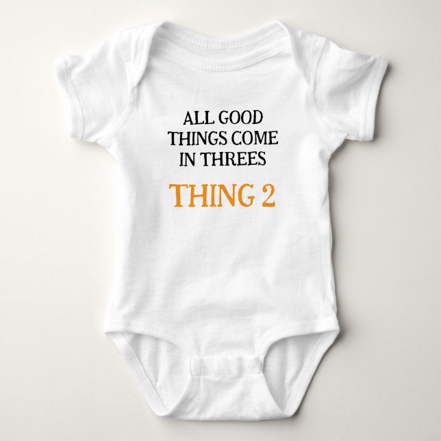 Baby Triplets, lustige Triplets Geschenkidee, neut Strampler (Vorderseite)
