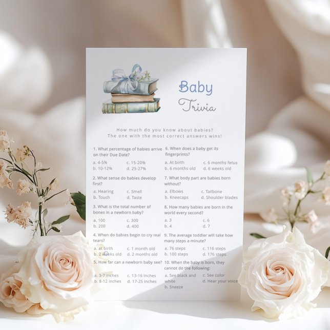 Baby Trivia Blue Books Baby Duschgame (Von Creator hochgeladen)