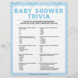 Baby Trivia [Luxury Lace [blau] Briefbogen