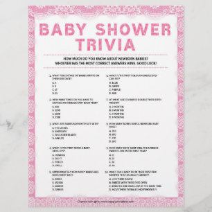 Baby Trivia [Luxury Lace [Pink] Briefbogen