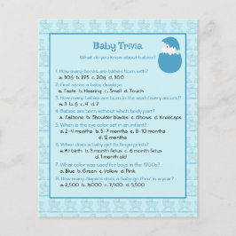 Baby Trivia Quiz Game Paper