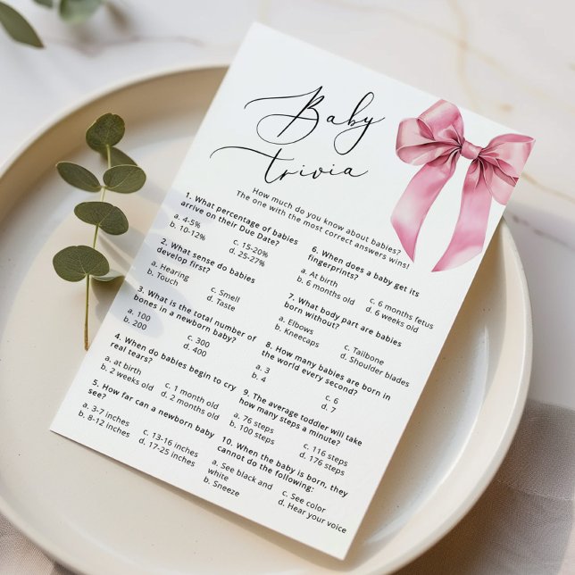 Baby trivia Script Pink Bow Baby Duschgame (Von Creator hochgeladen)