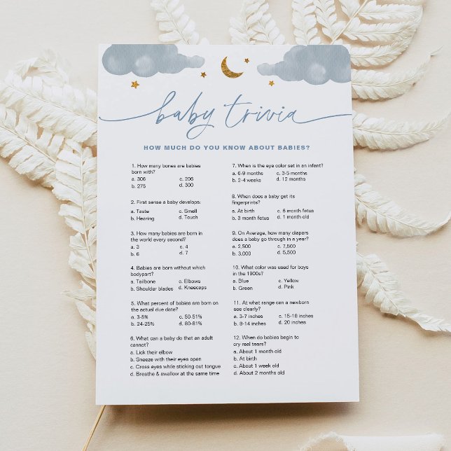 Baby Trivia Twinkle Little Star Baby Duschkarte Einladung (Von Creator hochgeladen)