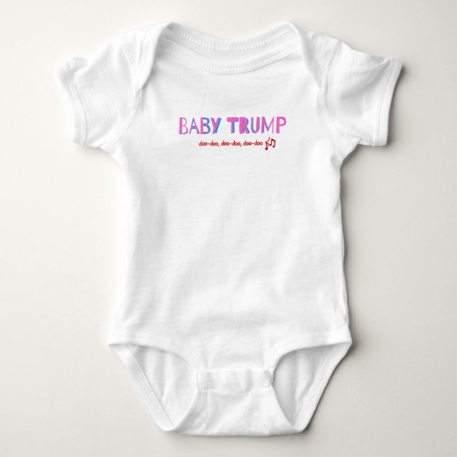 Baby Trump Snapsuit, Girls MAGA Säugling Bodysuit Strampler (Vorderseite)