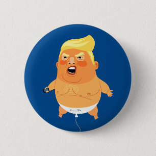 Baby-Trumpf-Ballon lustig Button