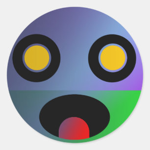 Baby Tsung-Jo Clupkitz in Heavy Make-up Runder Aufkleber