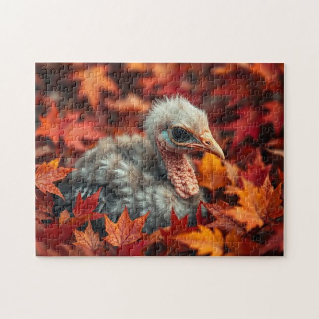 Baby Türkei im Herbst Puzzle (Horizontal)