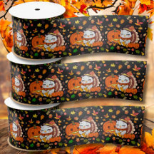 Baby Turkey und Pumpkin feiern Erntedank