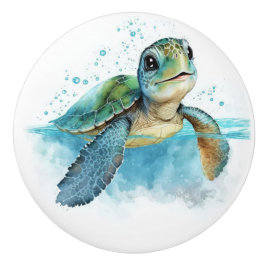 Baby Turtle Beach Nautical Drawer Knobs Keramikknauf