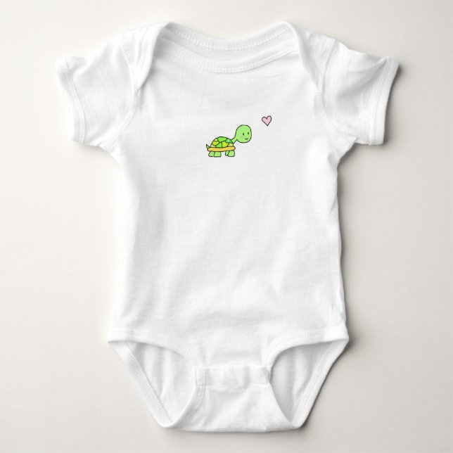 Baby Turtle Bodysuit Strampler (Vorderseite)