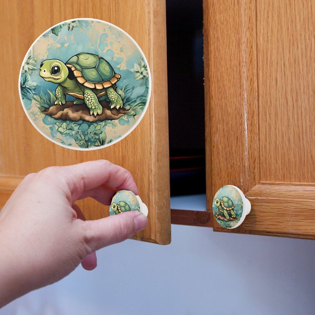 Baby Turtle Keramikknauf (Von Creator hochgeladen)
