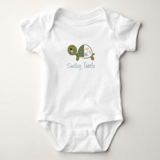 Baby Turtle Säugling Bodysuit Blue Diaper Button Strampler