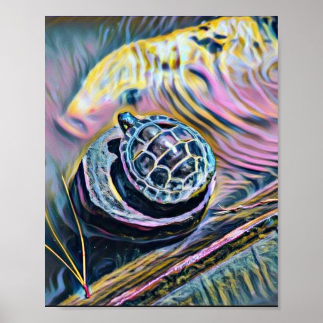 Baby Turtle Small Poster (Vorne)