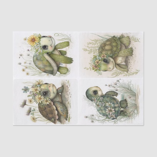 Baby Turtles Seidenpapier (Vorderseite)