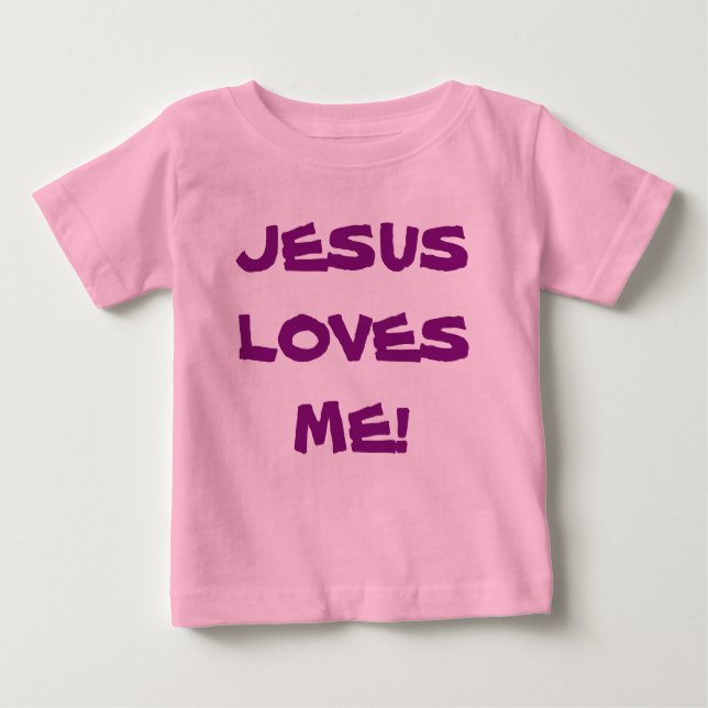 Baby Tutu Body Anzug - Jesus Liebe Me Baby T-shirt (Vorderseite)