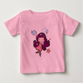 Baby tutu Bodysuit pink mit kawaii siren T-shirt