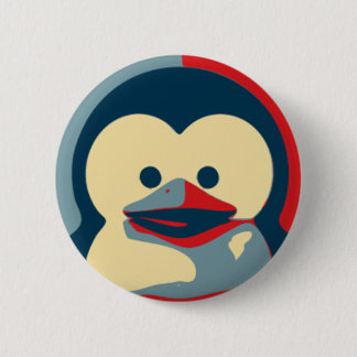 Baby Tux Linux Button