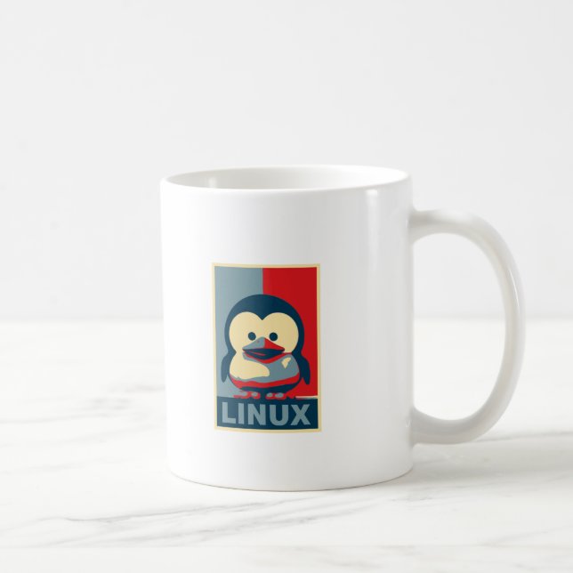 Baby Tux Linux Kaffeetasse (Rechts)
