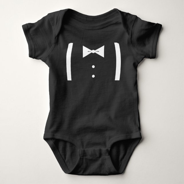 Baby Tuxedo Bodysuit Strampler (Vorderseite)