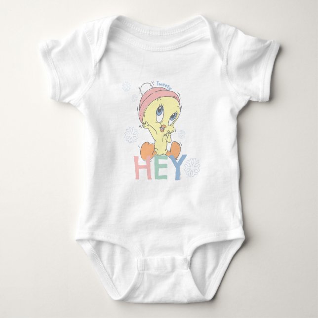 Baby TWEETY™ Hey Snow Baby Strampler (Vorderseite)