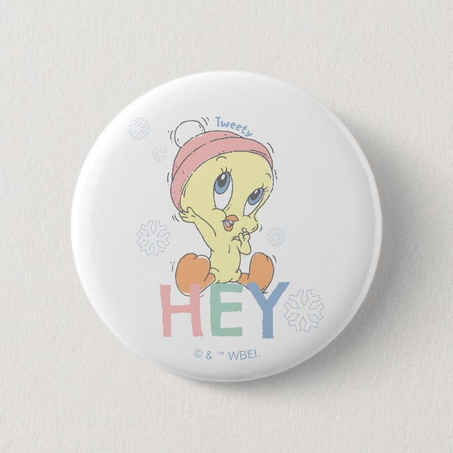 Baby TWEETY™ Hey Snow Button (Vorderseite)