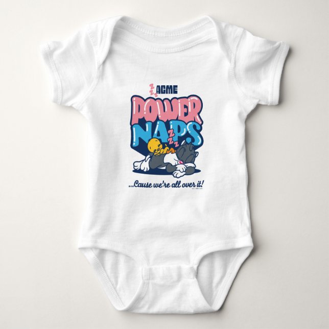 Baby TWEETY™ & SYLVESTER™ Power-Nickerchen Baby Strampler (Vorderseite)