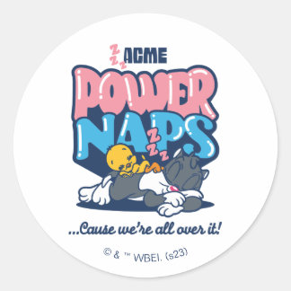 Baby TWEETY™ & SYLVESTER™ Power-Nickerchen Runder Aufkleber