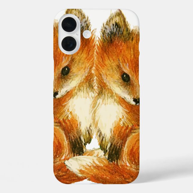 Baby Twin Foxes Case-Mate iPhone Hülle (Rückseite)