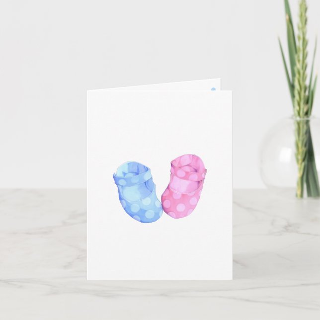 Baby Twins Hintern Note Card Karte (Vorderseite)