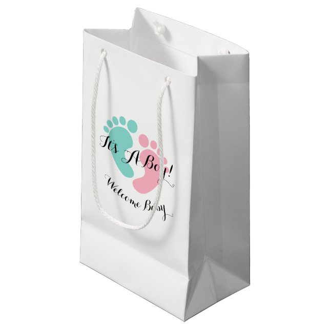 BABY u. Co decken kleines Abdruck-Baby Kleine Geschenktüte (Vorderseite Schrägansicht)