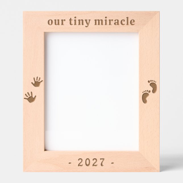 Baby Ultrasound New Elternspende Geätzte Rahmen (Vorderseite)