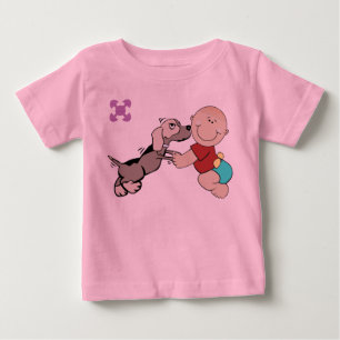 Baby- und Hundefreund auf Baby-Stramplern Baby T-shirt