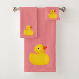 Baby- und Kleinkind-Badehandtuch-Set mit Gummiente Badhandtuch Set