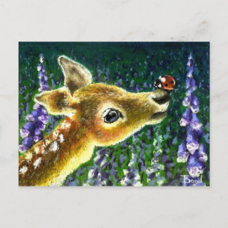 Baby- und Ladybug-Postkarten Postkarte