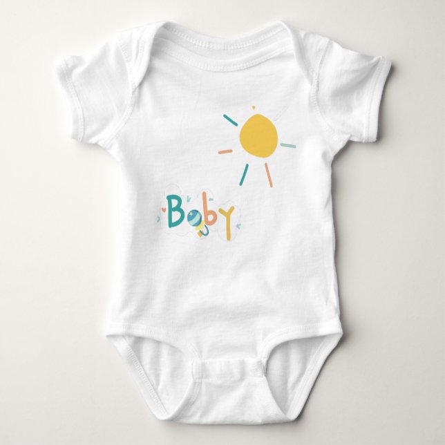 Baby und Sonne Baby Strampler (Vorderseite)
