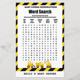 Baby Under Construction Baby Shooting Game PRINTED