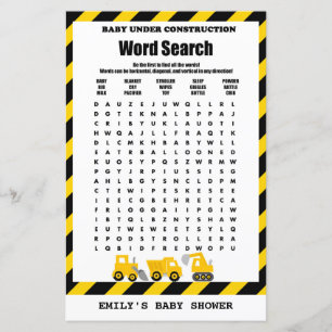 Baby Under Construction Baby Shooting Game PRINTED