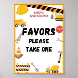 Baby Under Construction Baby Shooting Game-Zeichen Poster