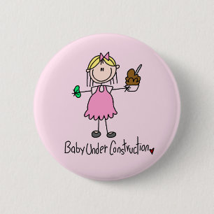 Baby Under Construction T-Shirts und Geschenke Button