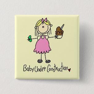 Baby Under Construction T-Shirts und Geschenke Button