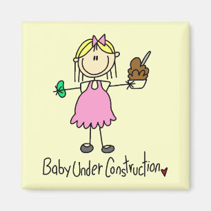 Baby Under Construction T-Shirts und Geschenke Magnet