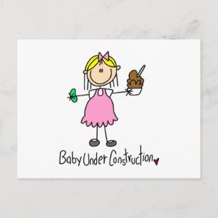 Baby-Under-Construction-T-Shirts und Geschenke Postkarte
