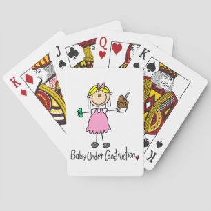 Baby Under Construction T-Shirts und Geschenke Spielkarten