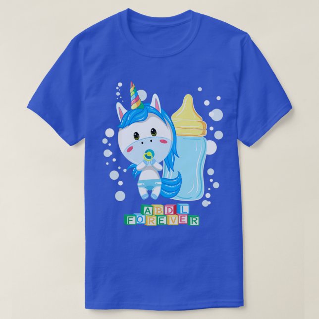 BABY UNICORN ABDL FEIER-ÜBERWACHUNGSspiel T-Shirt (Design vorne)