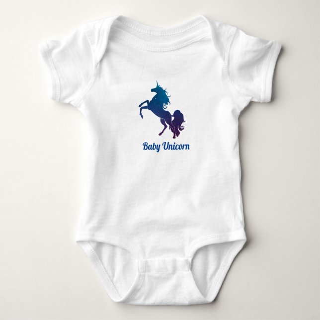 Baby Unicorn Baby Strampler (Vorderseite)