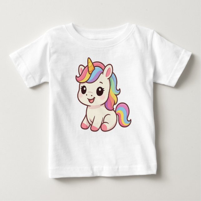 Baby Unicorn Baby T-shirt (Vorderseite)