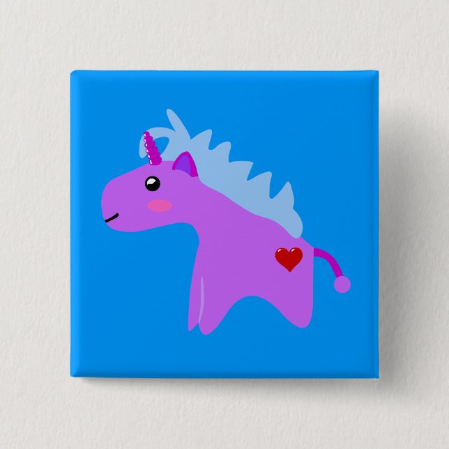 Baby Unicorn Button (Vorderseite)